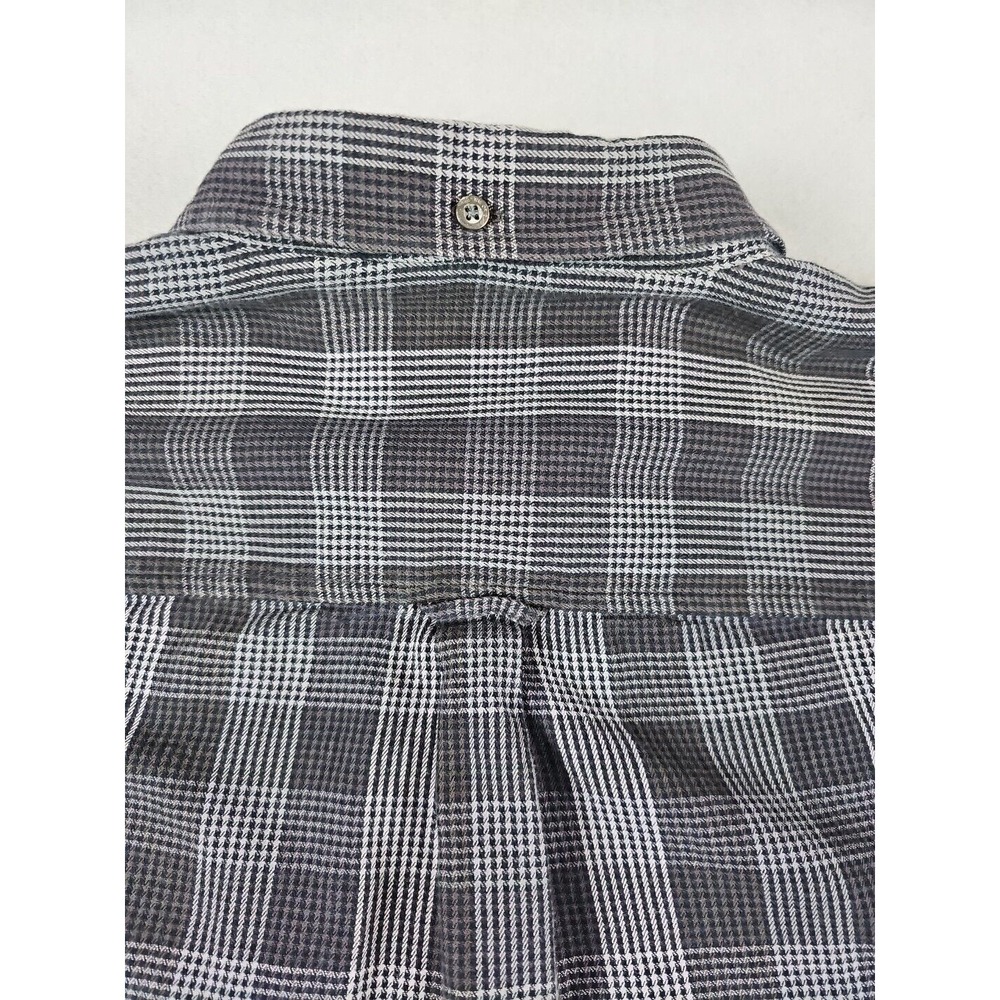 Ben Sherman Shirt Men's Size L Black Check Long Sleeve Button Down Pocket Shirt - Picture 10 of 15